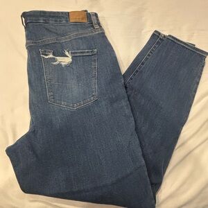 American Eagle skinny distress jeans size 16